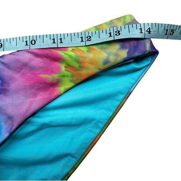 Becca‎ Swim Bottom Womens Size Small Tie Dye Shirred Hipster NWT - Picture 2 of 6